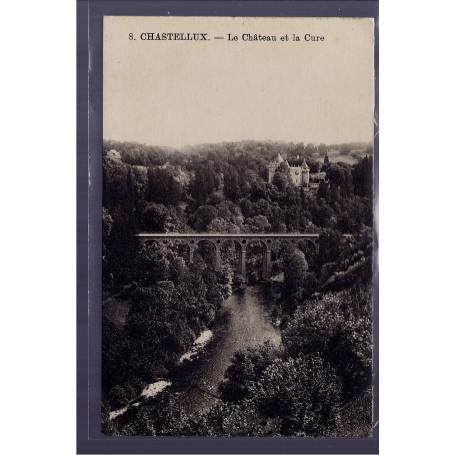 89 - Chastellux - le château et la cure - Non voyagé - Dos divisé