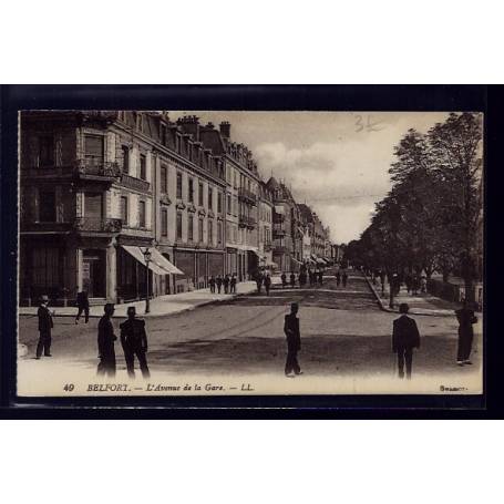 90 - Belfort - l' Avenue de la Gare - Non voyagé - Dos divisé