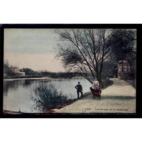 94 - Joinville-le-Pont - les bords de la Marne - Voyagé - Dos divisé