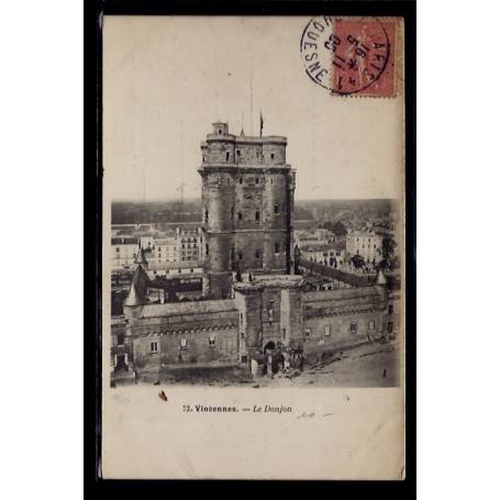 94 - Vincennes - le Donjon - Voyagé - Dos divisé