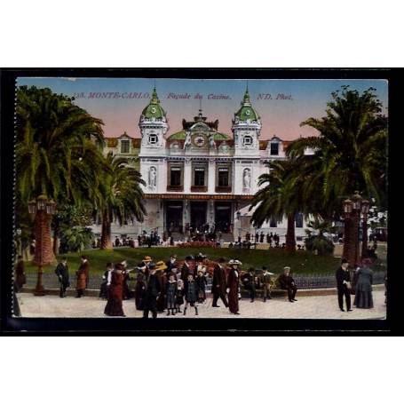 Monaco - Monté-Carlo - façade du casino - Non voyagé - Dos divisé