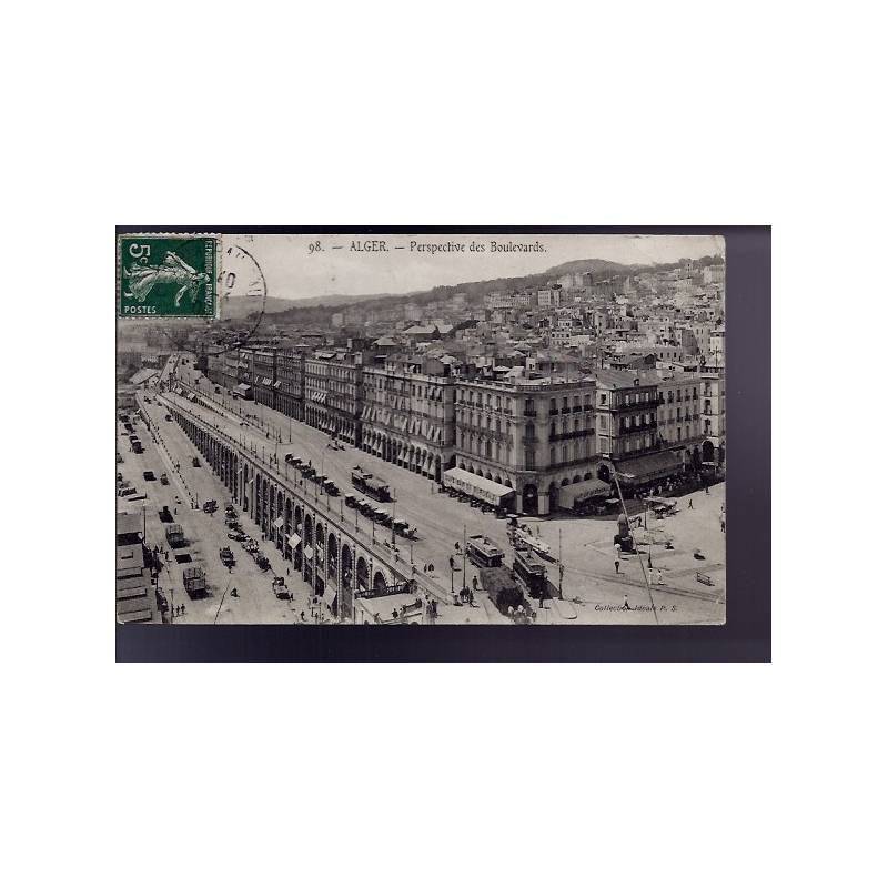 Algérie - Alger - Perspective des boulevards - 1909 - BE