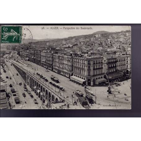 Algérie - Alger - Perspective des boulevards - 1909 - BE