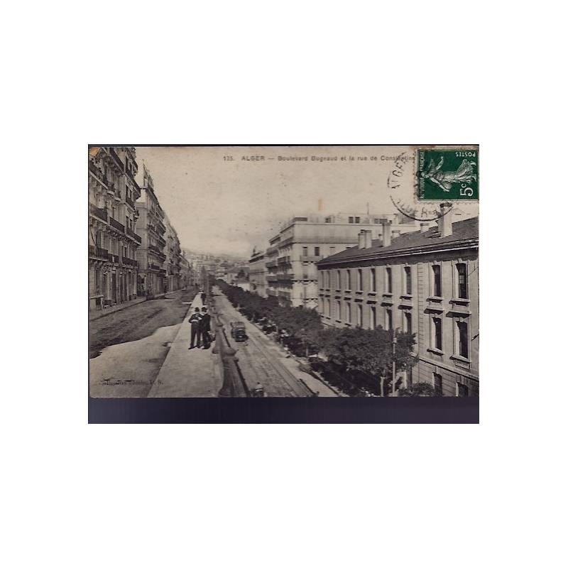 Algérie - Alger - Boulevard Bugeaud et la rue de constantine