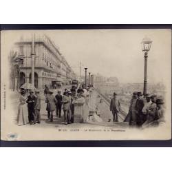 Algérie - Alger - Le boulevard de la république - Traces de colle au dos