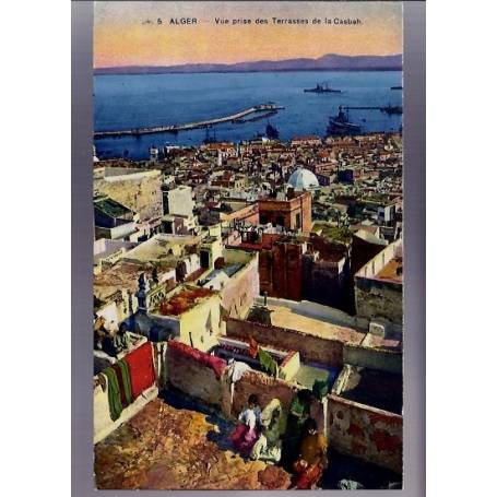 Algérie - Alger - Vue prise des terrasses de la casbah