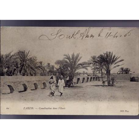 Tunisie - Zarzis - Canalisation dans l'Oasis - 1906