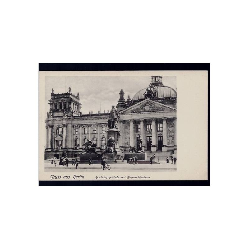 Allemagne - Gruss aus Berlin - Reichstagsgebäude und Bismarckdenkmal